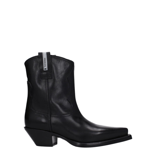 Premiata – Black Leather Country Ankle Boots