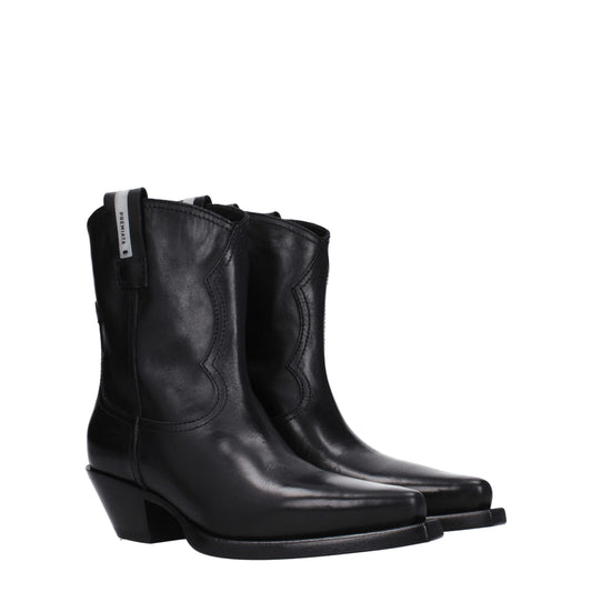Premiata – Black Leather Country Ankle Boots