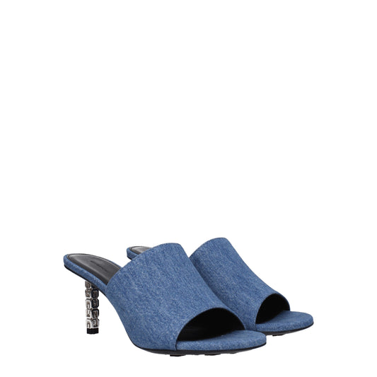 Givenchy – Blue Fabric Platforms
