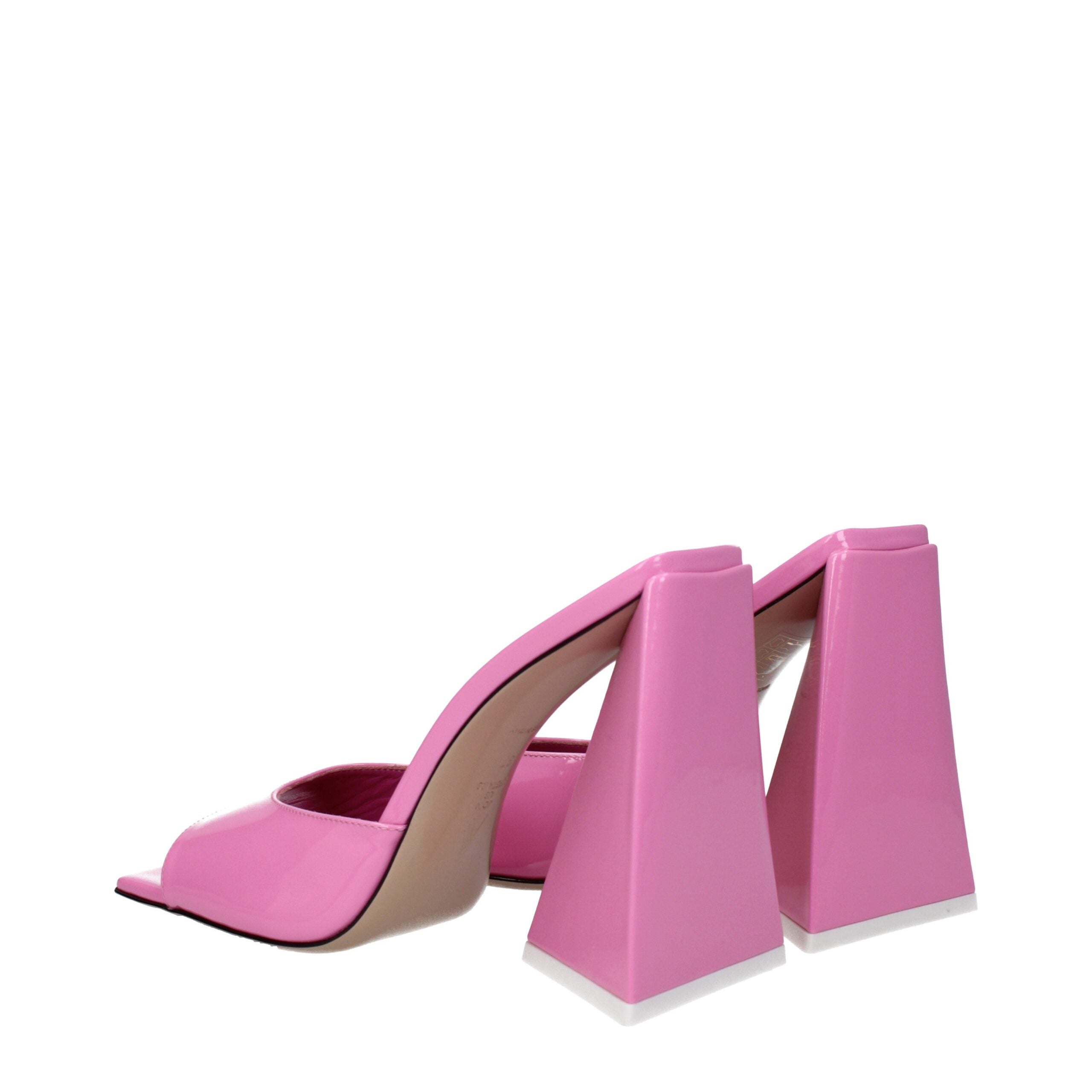 The Attico – Pink Patent Leather Platform Sandals