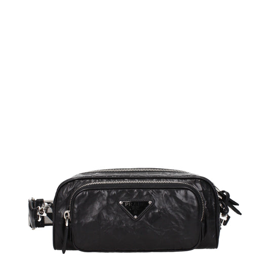 Prada – Small Black Leather Crossbody Bag