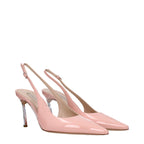 Casadei – Pink Patent Leather Slingback Pumps