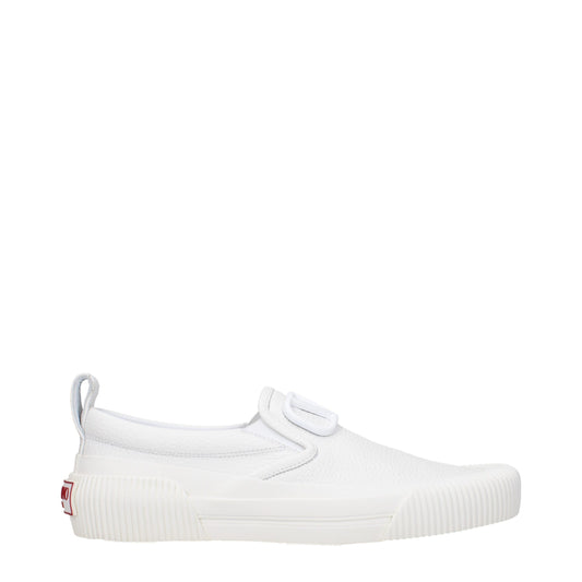 Valentino Garavani – White Leather Slip-On Loafers