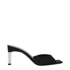 The Attico - Black Satin Stiletto Heels Sandals