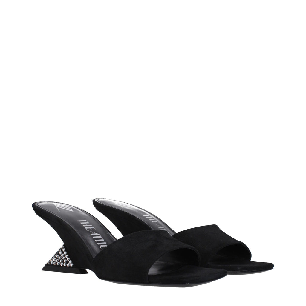 The Attico - Black Leather Platforms