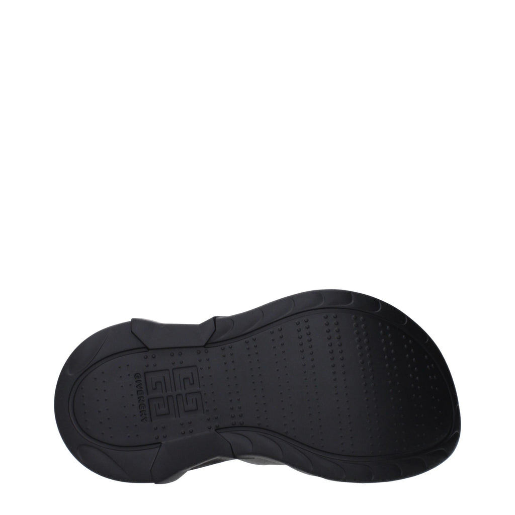 Givenchy – Black Rubber Slippers Sandals