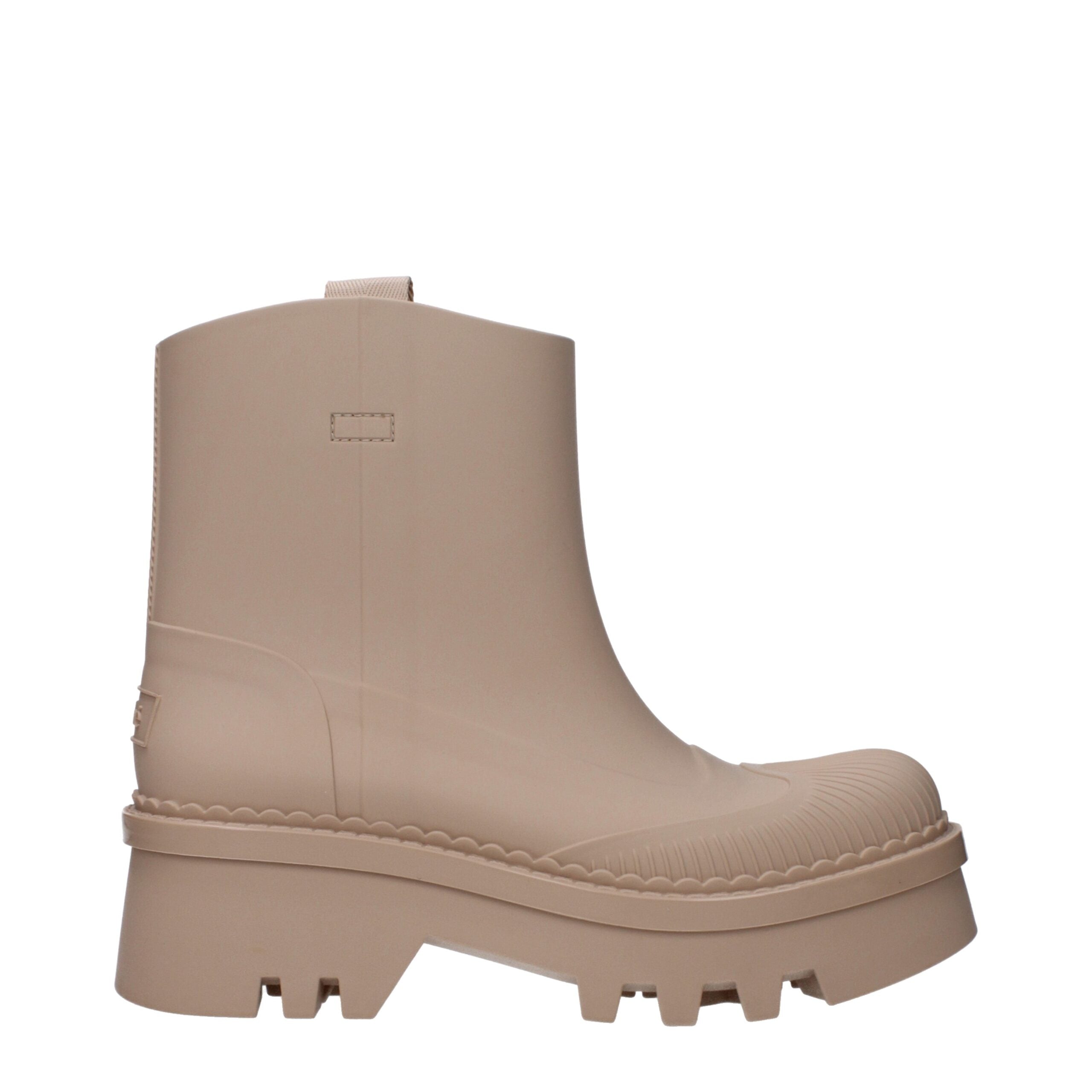 Chloé – Pink Rubber Ankle Boots