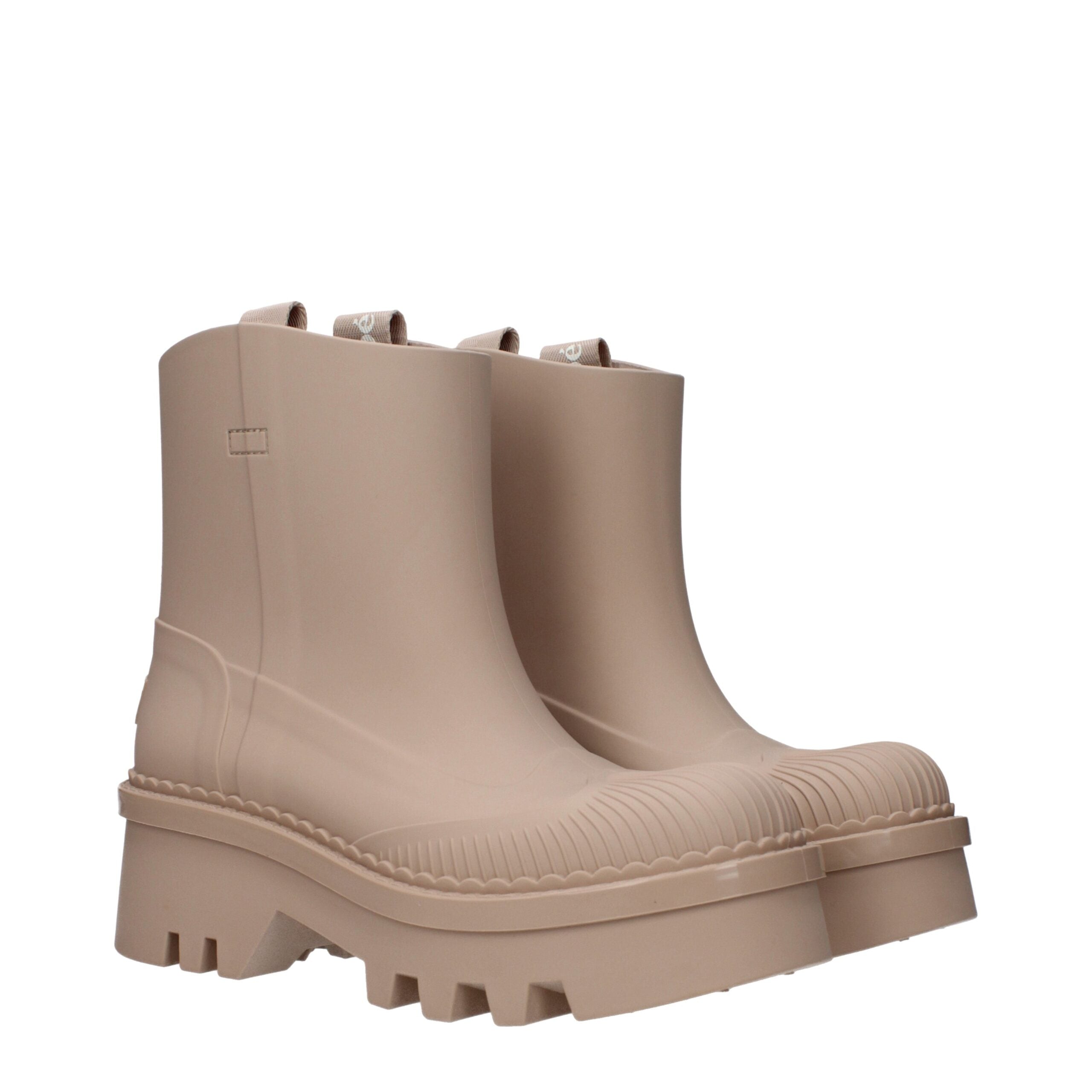 Chloé – Pink Rubber Ankle Boots