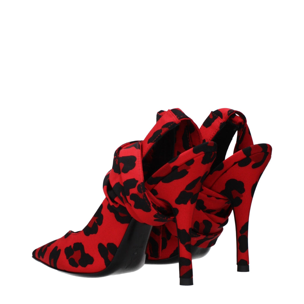 The Attico - Red Fabric High Heel Pumps