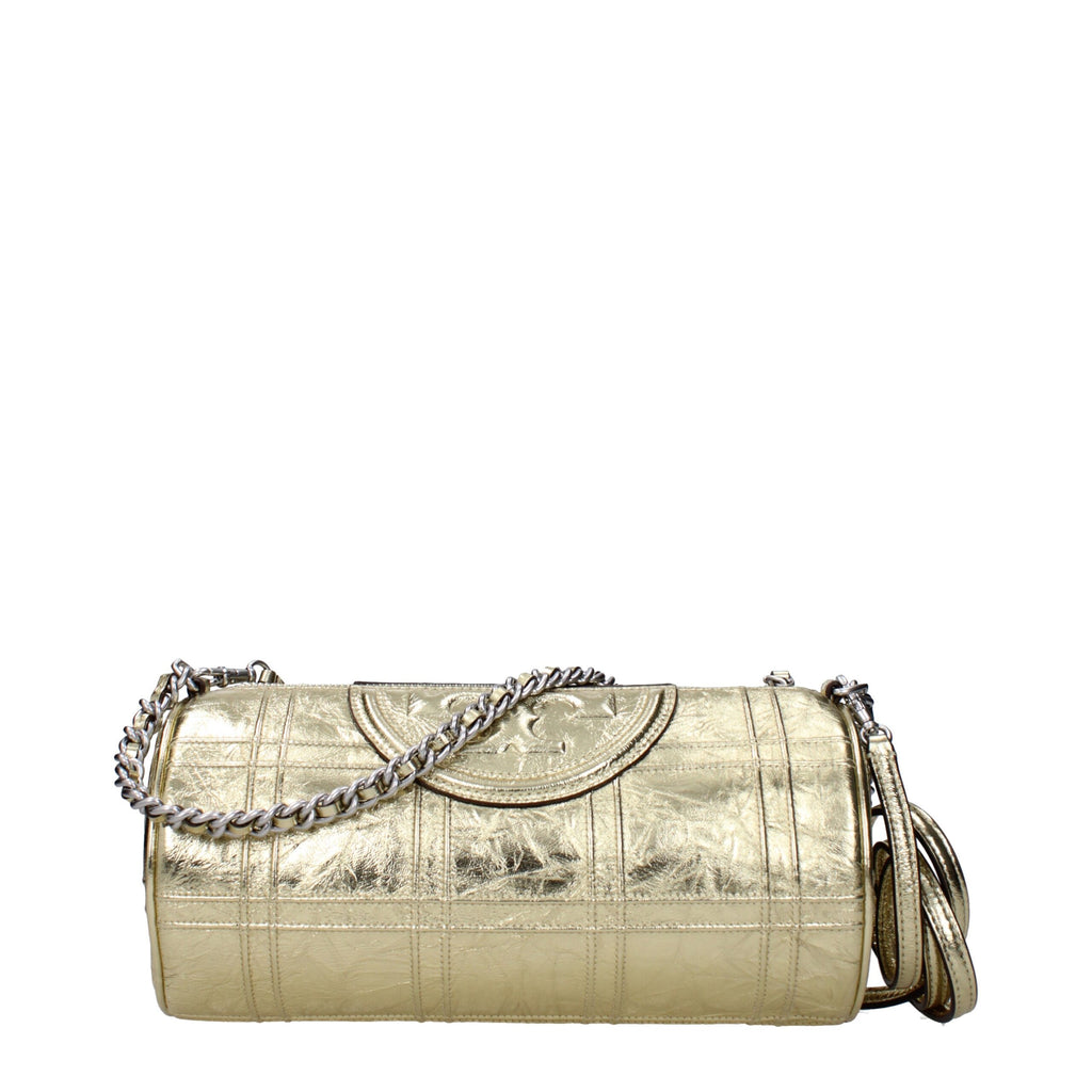 Tory Burch - Gold Leather Shoulder Bag