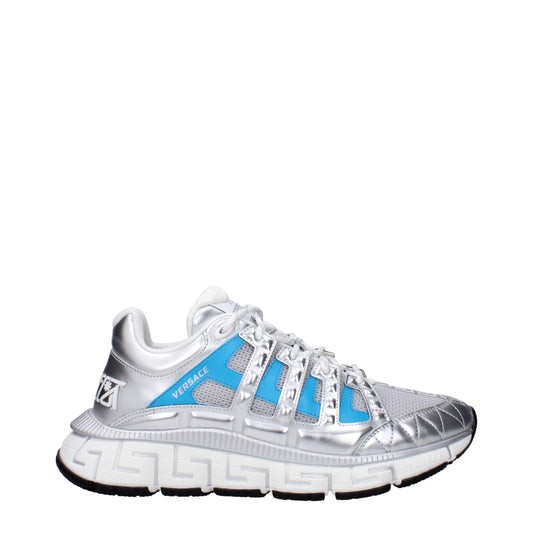 Versace – Gray Fabric Athletic Sneakers
