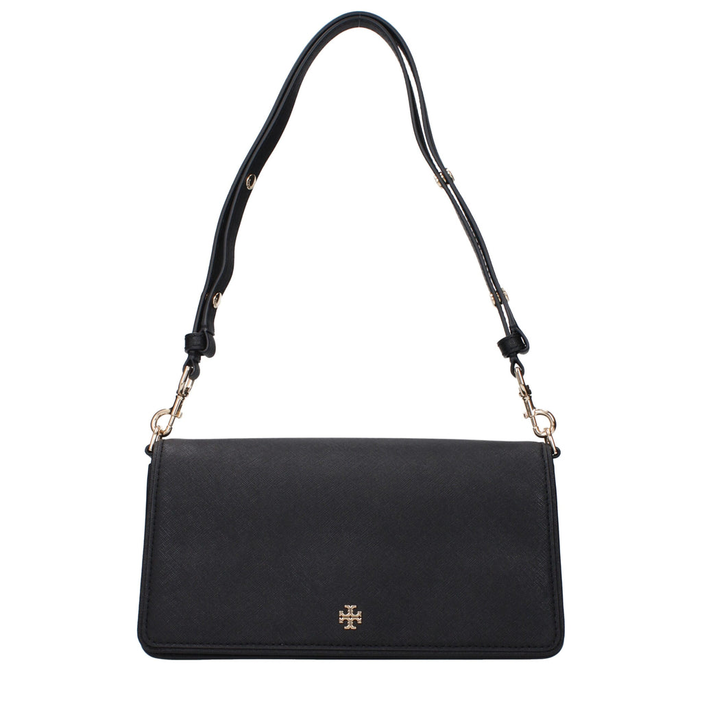 Tory Burch – Black Leather Shoulder Bag