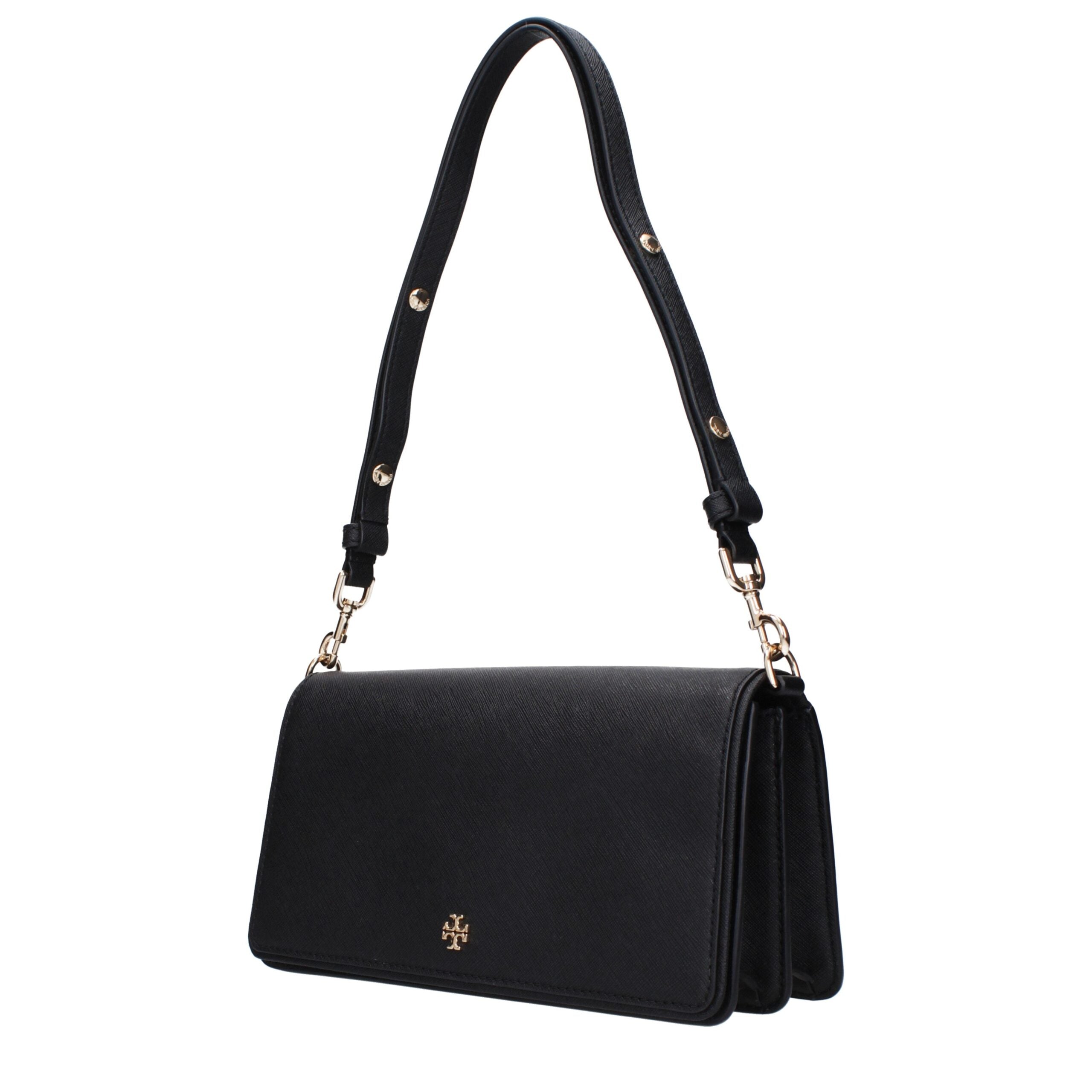 Tory Burch – Black Leather Shoulder Bag