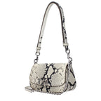 Tory Burch – Small White Snake-Print Shoulder Bag