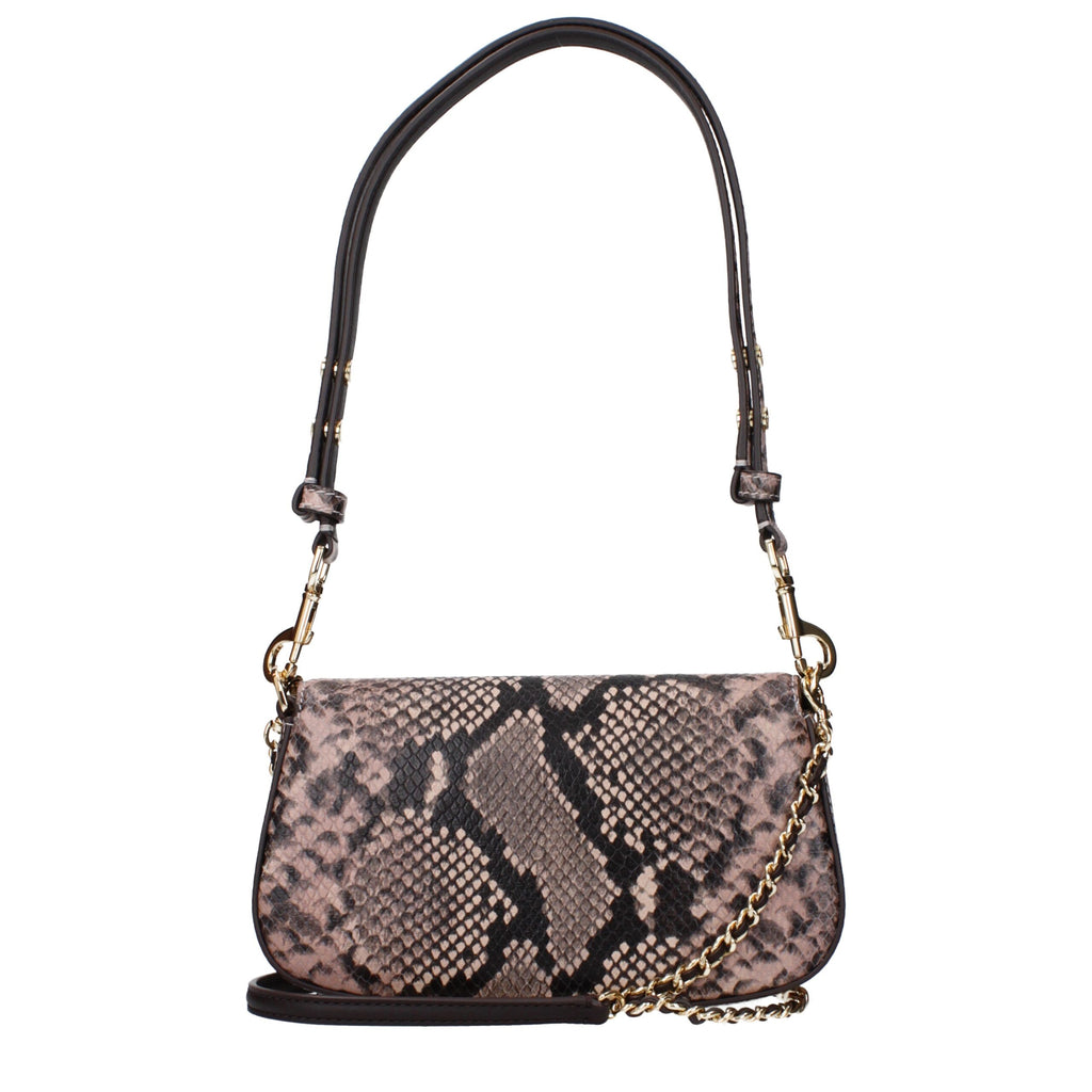 Tory Burch – Small Pink Snake-Print Shoulder Bag