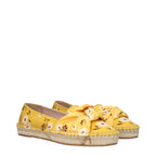 Miu Miu - Yellow Fabric Espadrilles