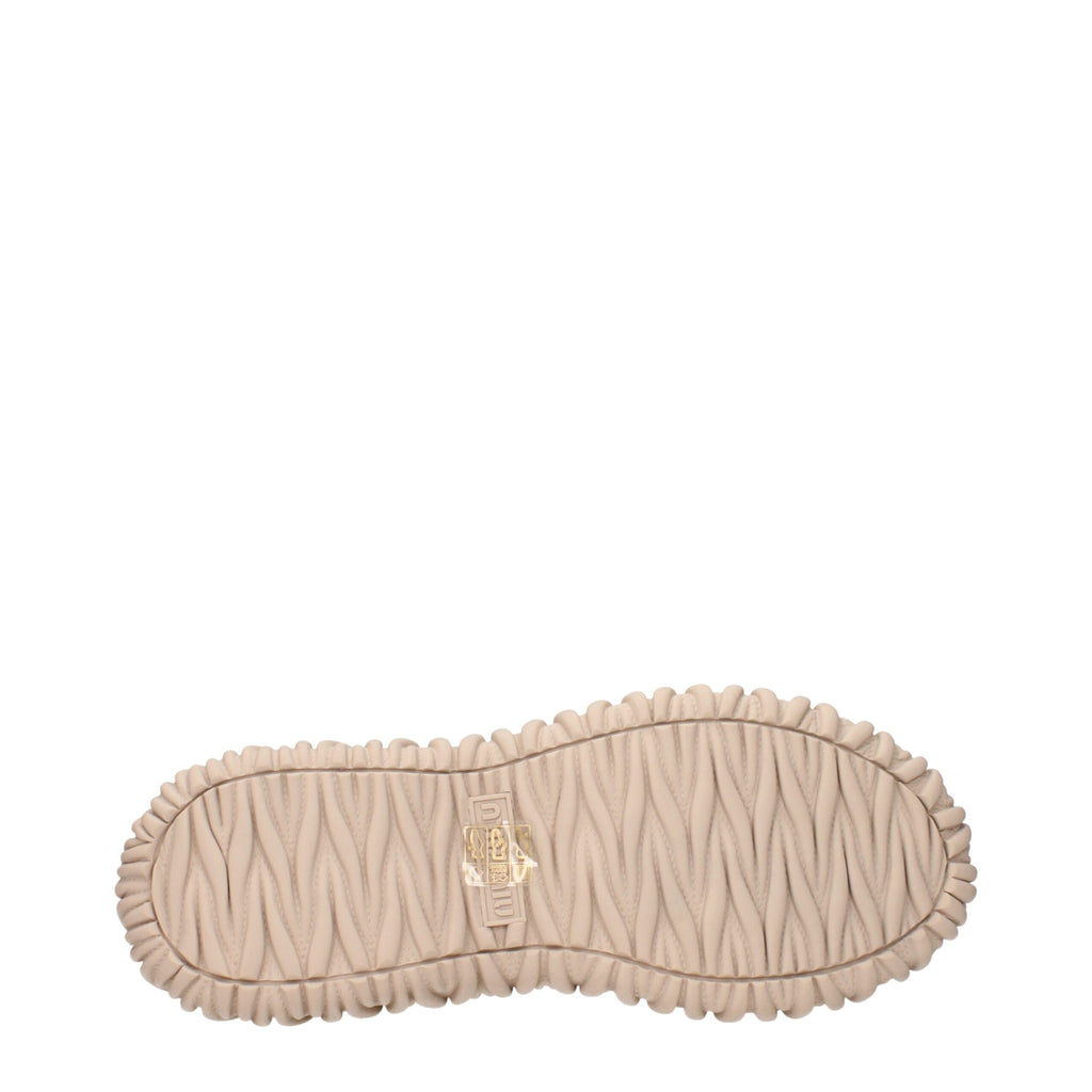 Miu Miu – Beige Fabric Sneakers