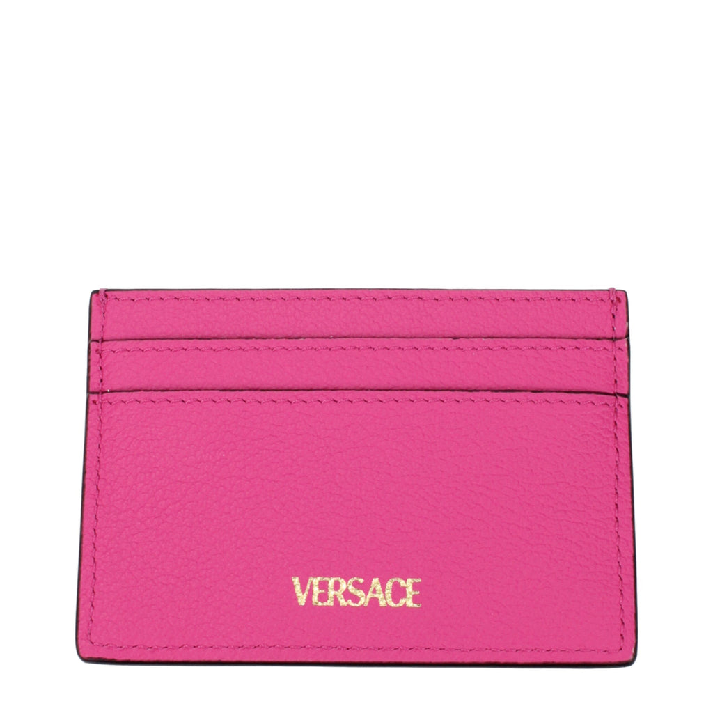 Versace – Leather Cardholder Fuchsia