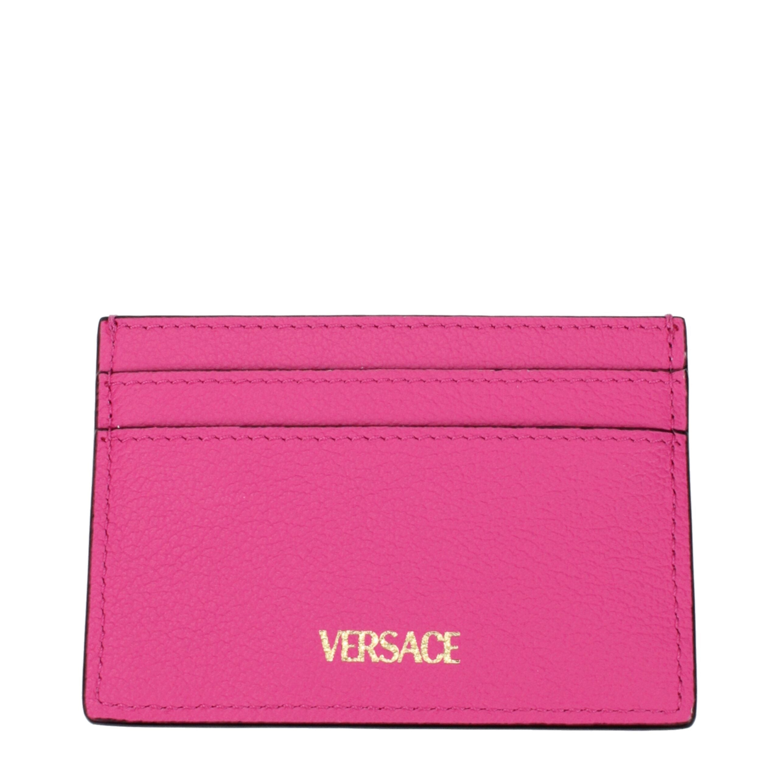 Versace – Leather Cardholder Fuchsia
