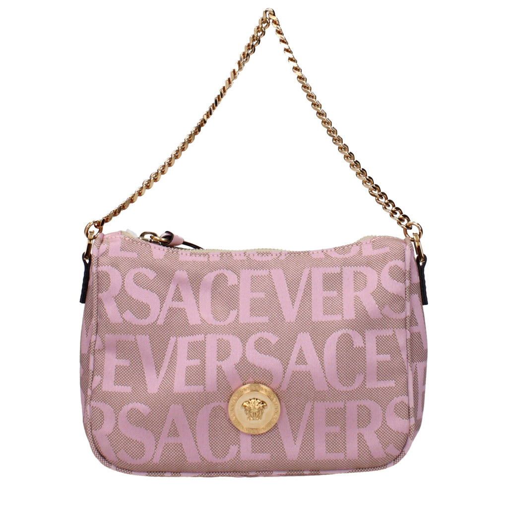Versace – Small Fabric Handbag in Pink