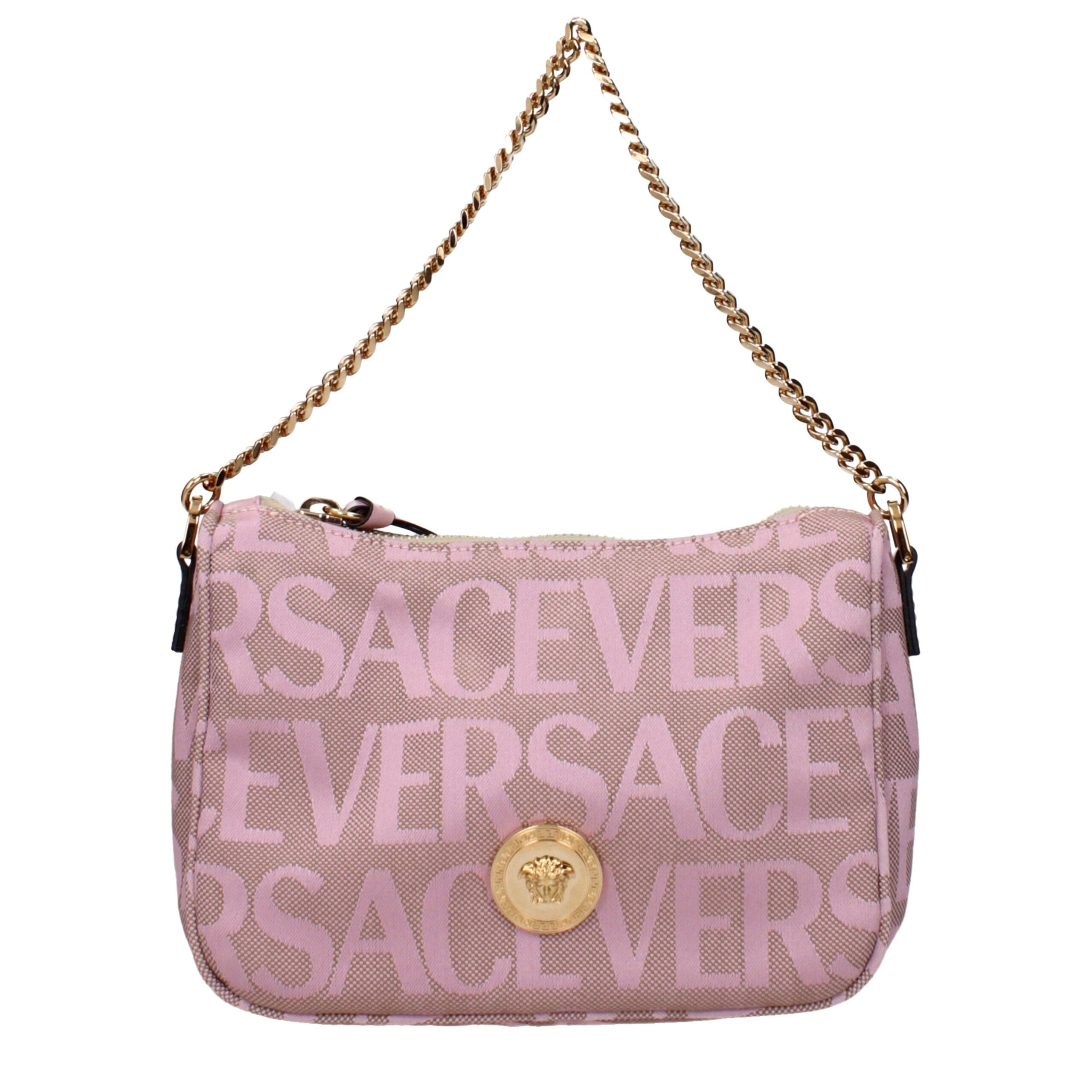 Versace – Small Fabric Handbag in Pink
