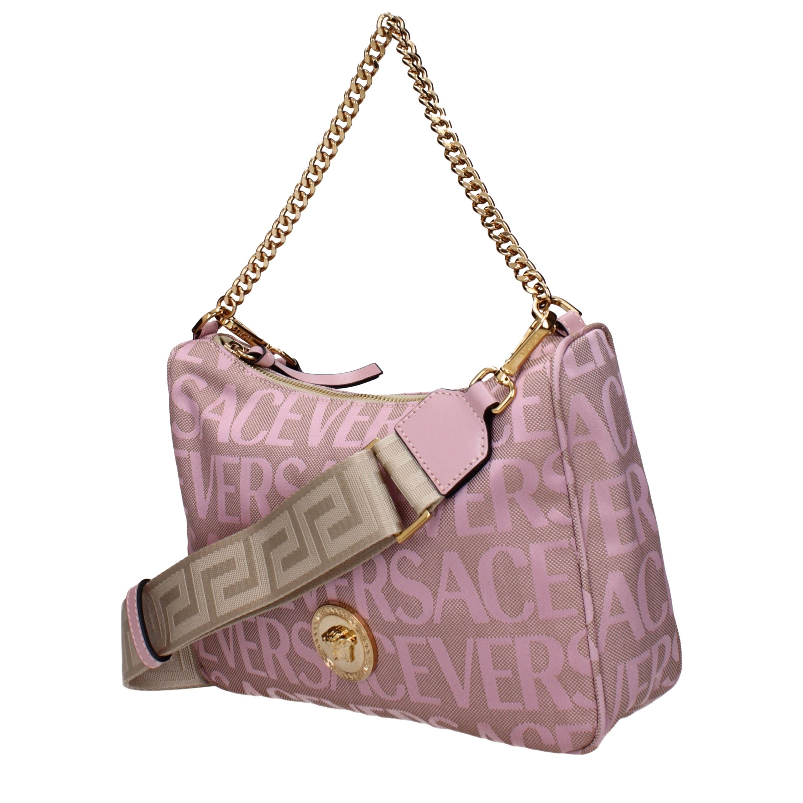 Versace – Medium Fabric Handbag in Pink