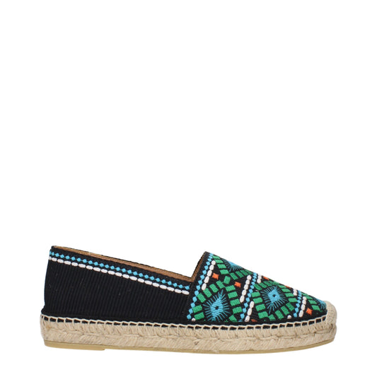 Prada – Black Fabric Espadrilles
