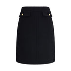 Chloé - Black Wool Midi Skirt