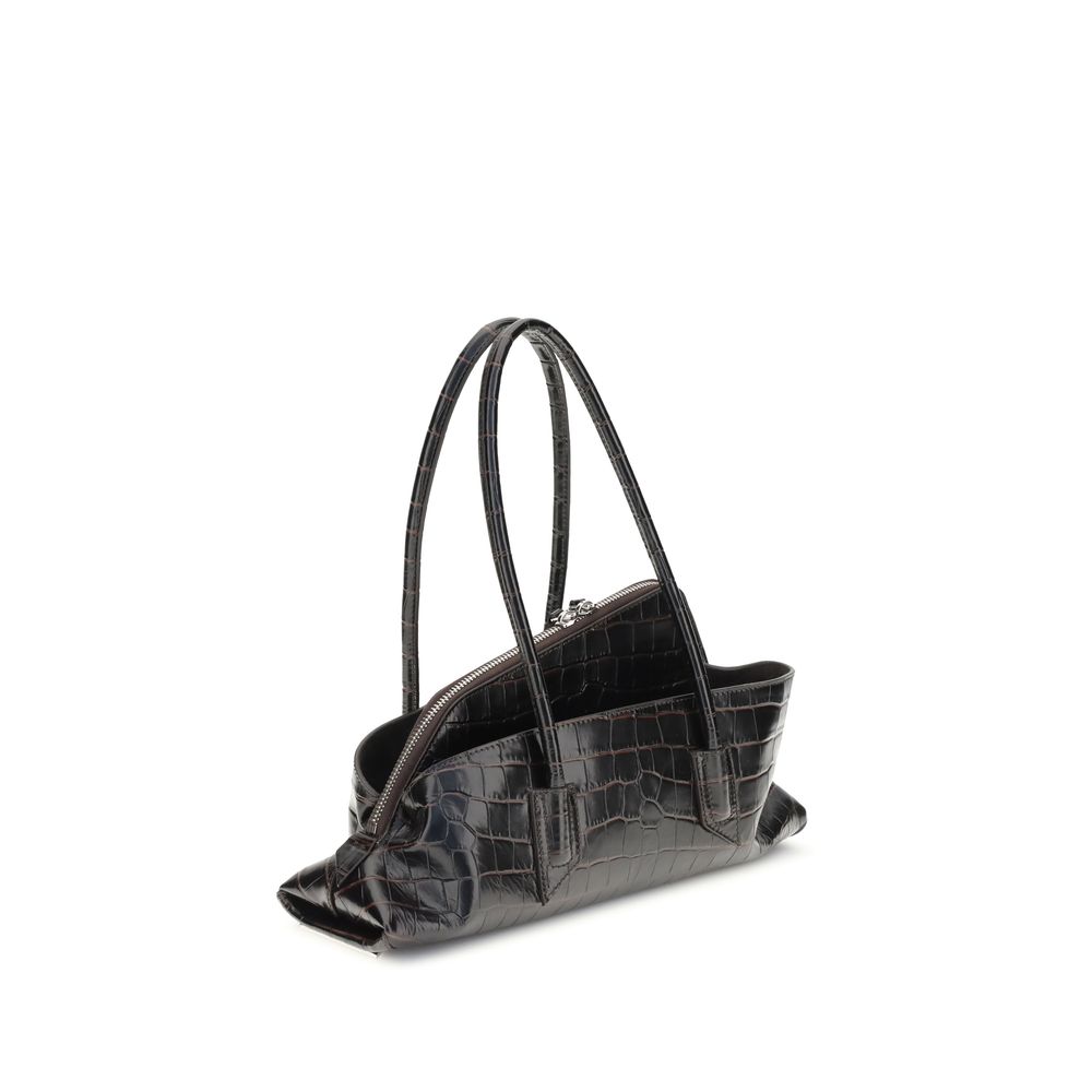 The Attico – Small La Passeggiata Croc-Print Shoulder Bag