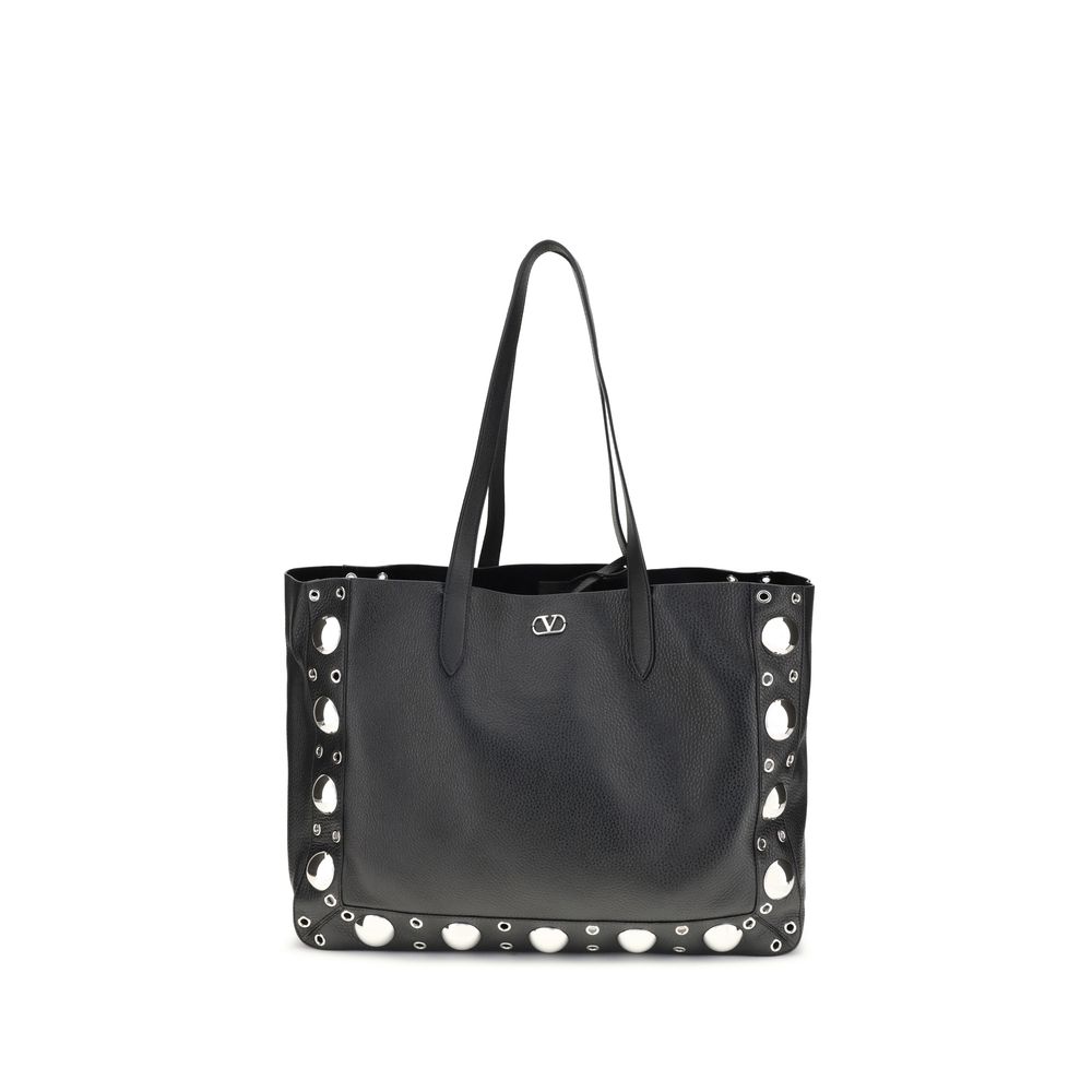 Valentino Garavani – Garnet Nellcôte Studded Tote Bag
