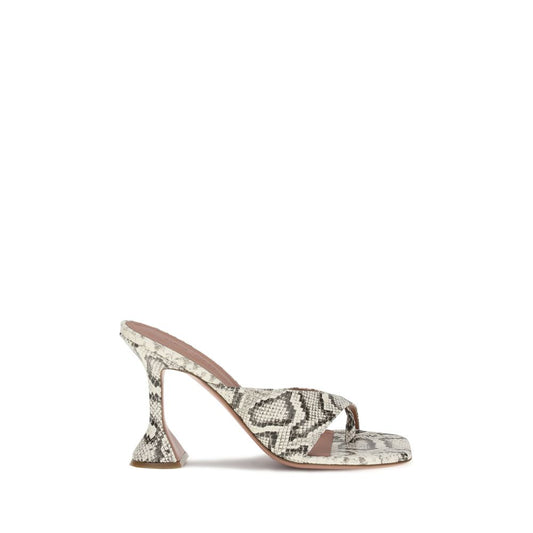 Amina Muaddi – Shiona Python-Pattern Sandals