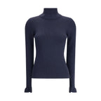 Chloé - Blue Wool Turtleneck