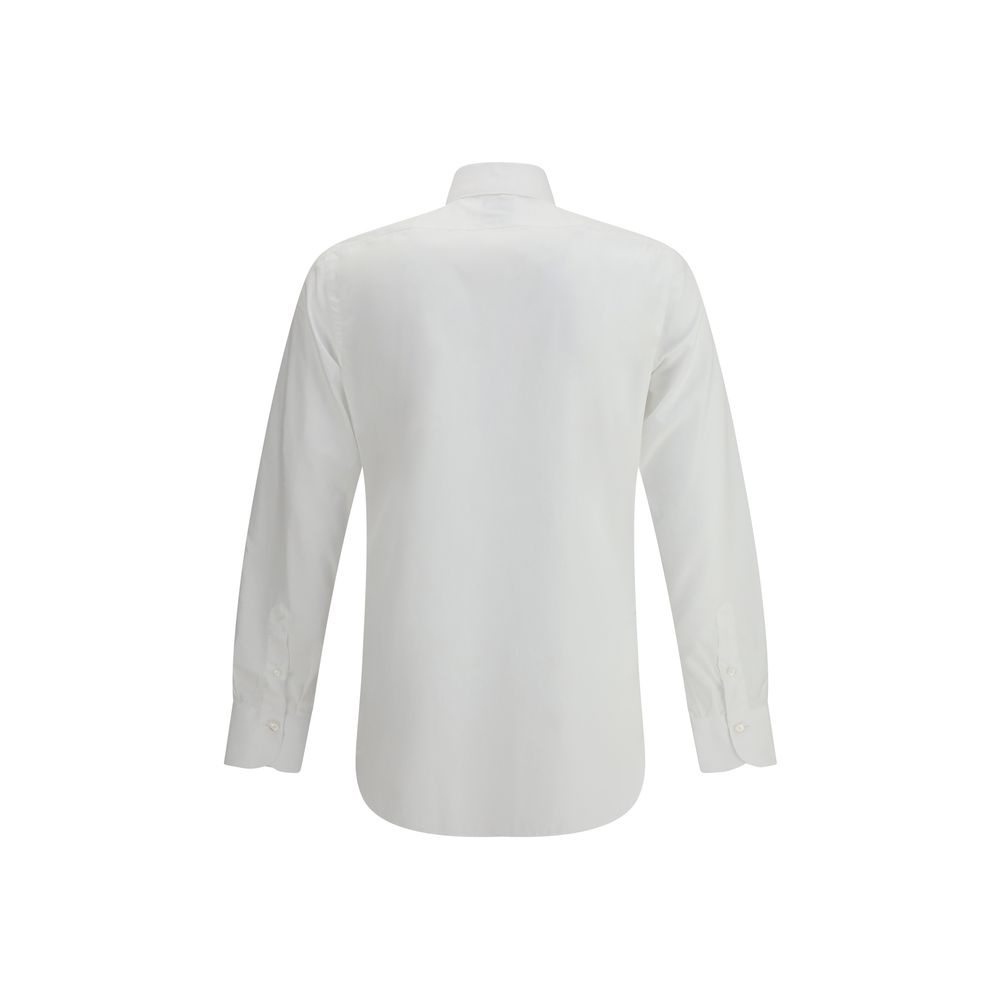 Finamore - White Cotton Dress Shirt