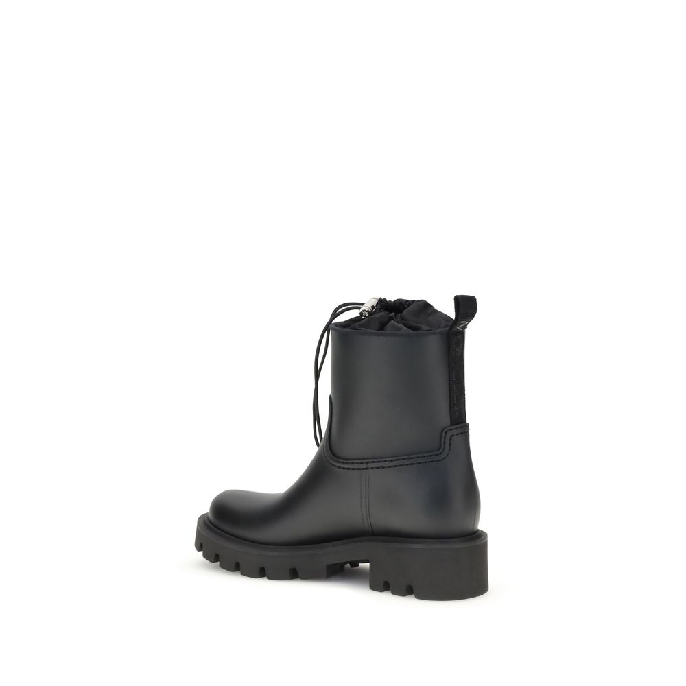 Moncler – Black Kickstream Rubber Boots