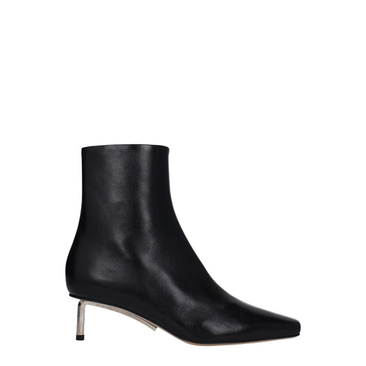 Off-White – Black Leather Ankle Boots