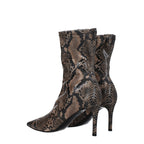 Stella McCartney – Brown Python Ankle Boots