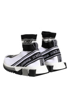 Dolce & Gabbana – White & Black Sorrento Sock Sneakers