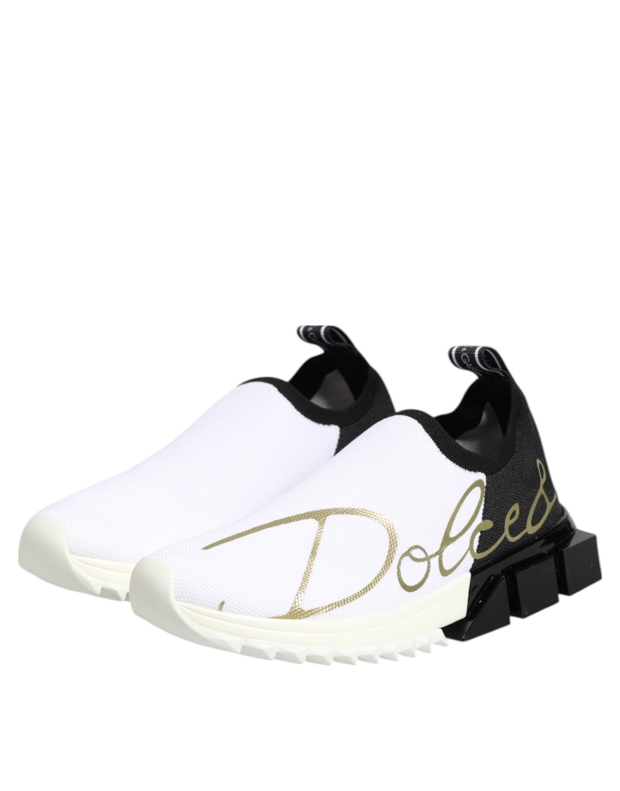 Dolce & Gabbana – White & Black Sorrento Sneakers