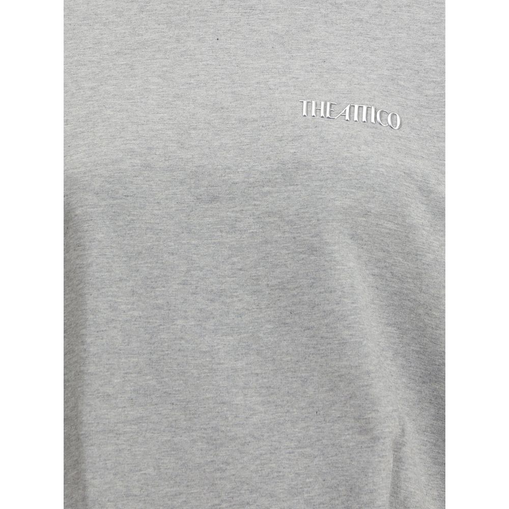 The Attico - Gray Cotton Sweatshirt