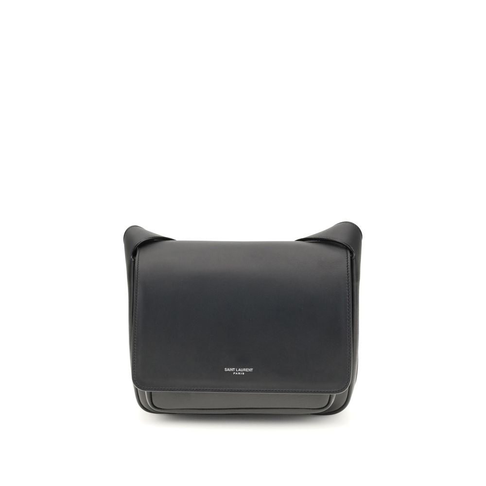 Saint Laurent – Black Small Suede Messenger Shoulder Bag