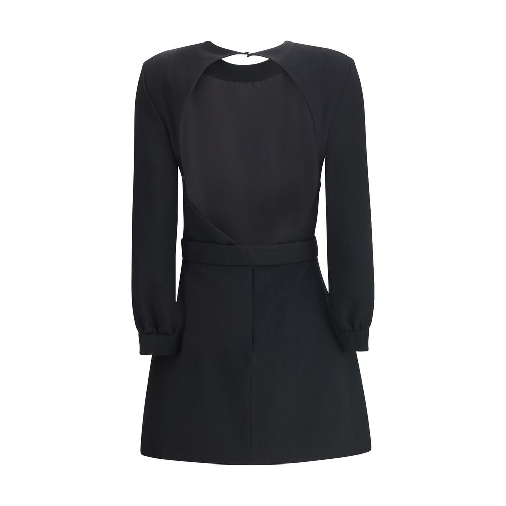 Saint Laurent - Black Viscose Cocktail Dress