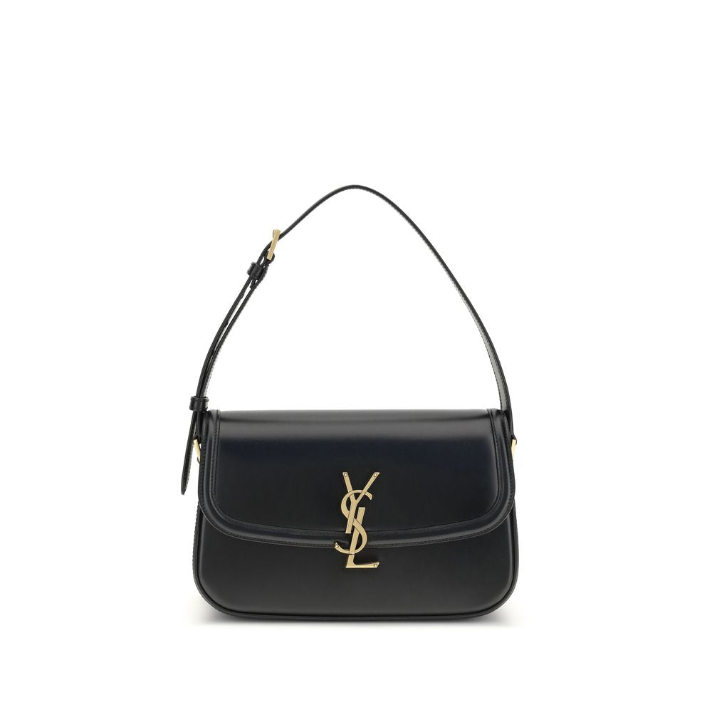 Saint Laurent – Solferino Medium Shoulder Bag Black Box Leather