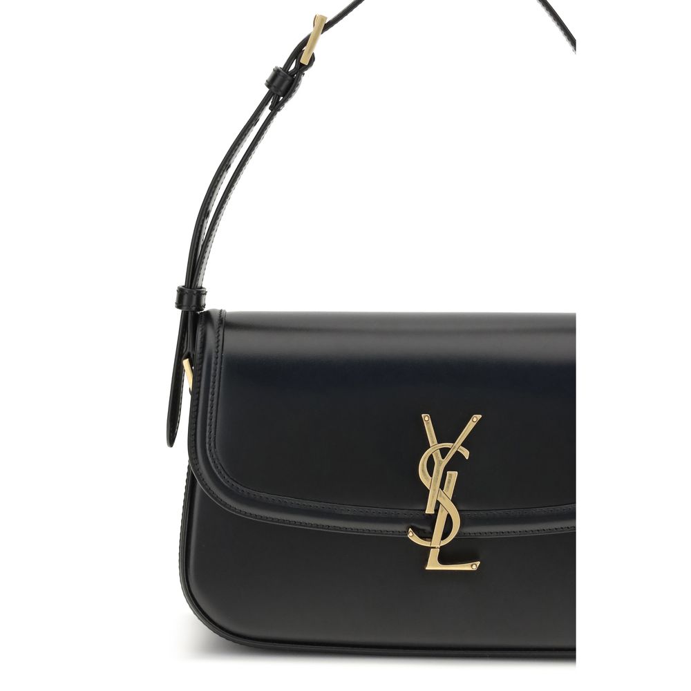 Saint Laurent – Solferino Medium Shoulder Bag Black Box Leather