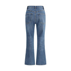 Tory Burch - Light Blue Cotton Cropped Jeans