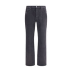 Saint Laurent - Black Cotton Straight-Leg Jeans
