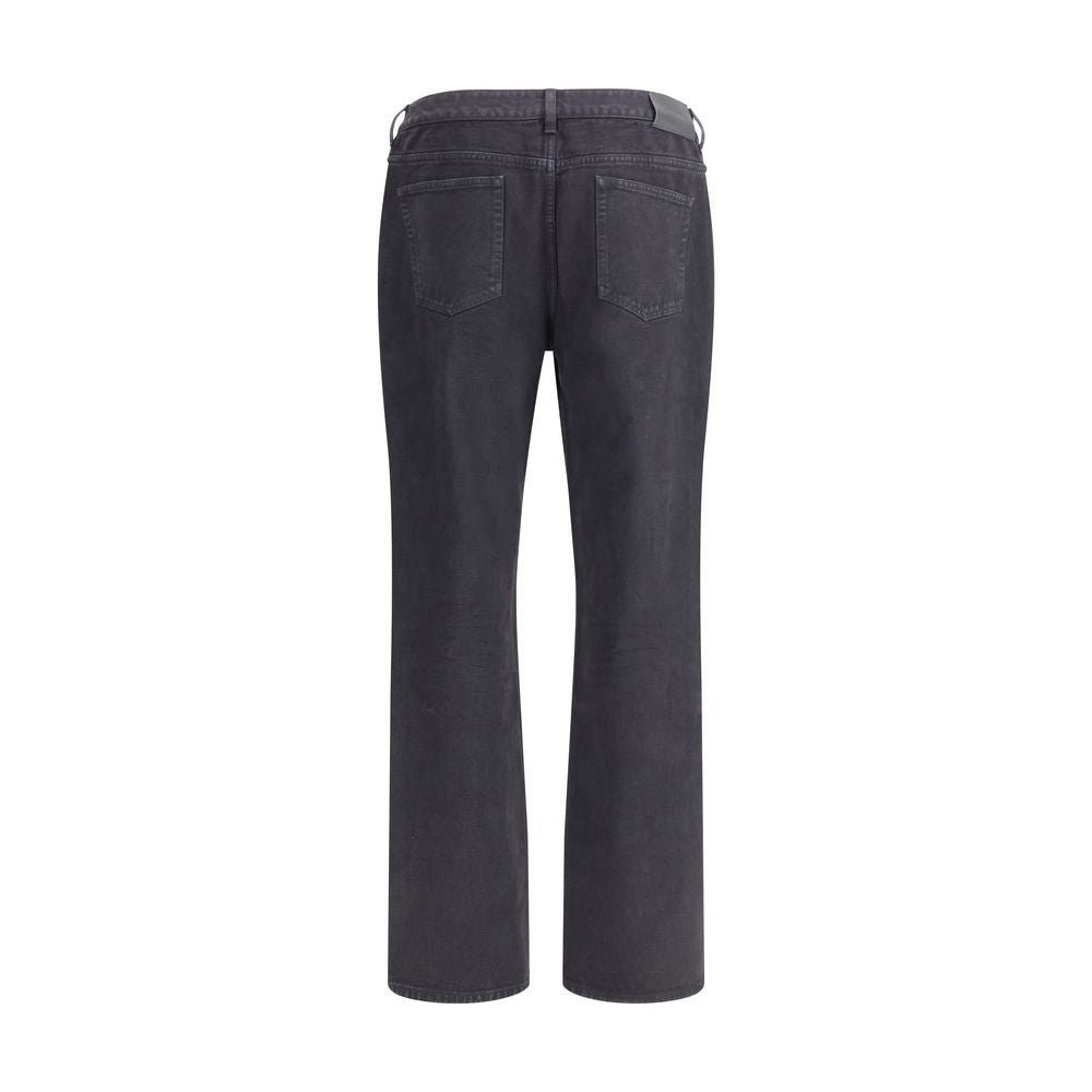 Saint Laurent - Black Cotton Straight-Leg Jeans