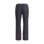 Saint Laurent - Black Cotton Straight-Leg Jeans