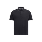 Saint Laurent - Black Cotton Polo Shirt