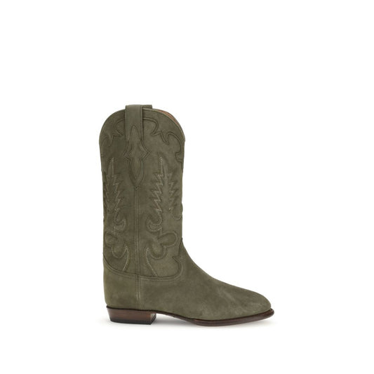 Shiloh Heritage – Green Texas Suede Boots