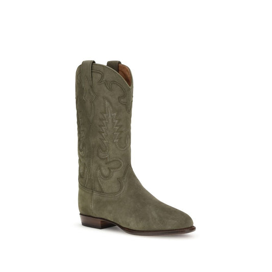 Shiloh Heritage – Green Texas Suede Boots